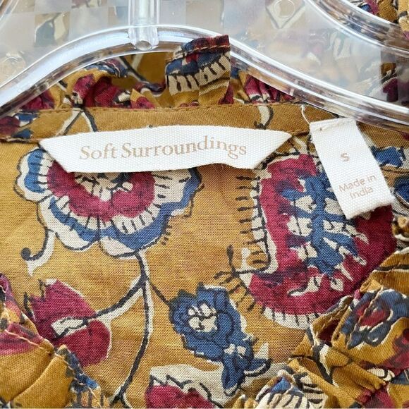 Soft Surroundings Embellished Paisley Blouse - Size Small - Picture 5 of 5